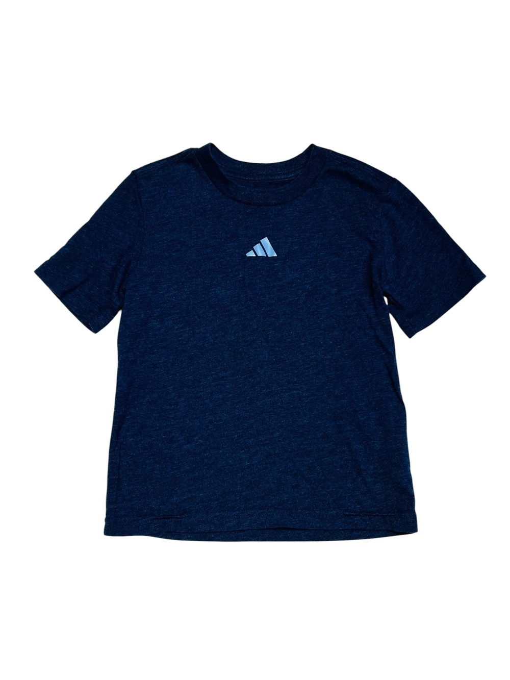 adidas Navy Blue Short-Sleeve‎ Youth Tee with Light Logo